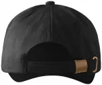5-delna bombažna kapa, črna