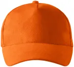 5-delna bombažna kapa, oranžna