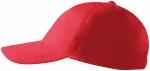 5-delna bombažna kapa, rdeča