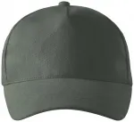 5-delna bombažna kapa, temna skrilavca