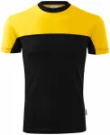 Dvobarvna majica iz bombaža, rumena