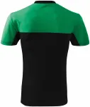 Dvobarvna majica iz bombaža, travnato zelena