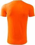 Majica z asimetričnim izrezom, neon oranžna
