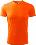 Majica z asimetričnim izrezom, neon oranžna