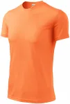 Majica z asimetričnim izrezom, neonska mandarina