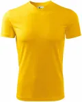 Majica z asimetričnim izrezom, rumena
