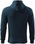 Moška kontrastna majica s kapuco, temno modra