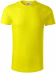 Moška majica iz organskega bombaža, limonino rumena