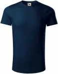 Moška majica iz organskega bombaža, temno modra