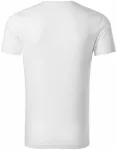 Moška majica iz teksturiranega organskega bombaža, bela