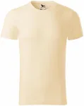 Moška majica iz teksturiranega organskega bombaža, mandelj