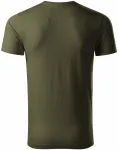 Moška majica iz teksturiranega organskega bombaža, military