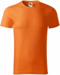 Moška majica iz teksturiranega organskega bombaža, oranžna