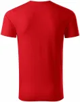 Moška majica iz teksturiranega organskega bombaža, rdeča