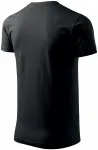 Moška majica s kratkimi rokavi iz bombaža GRS, črna