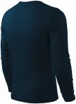 Moška majica z dolgimi rokavi, temno modra