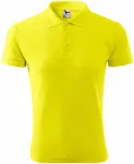 Moška ohlapna polo majica, limonino rumena