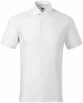 Moška polo majica iz organskega bombaža, bela