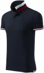 Moška polo majica z ovratnikom navzgor, temno modra Moška polo majica z ovratnikom navzgor, temno modra