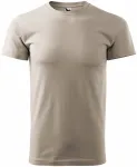 Moška preprosta majica, ledeno siva