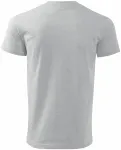 Moška preprosta majica, svetlo siv marmor