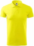 Moška preprosta polo majica, limonino rumena