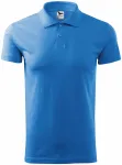 Moška preprosta polo majica, svetlo modra