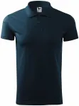 Moška preprosta polo majica, temno modra