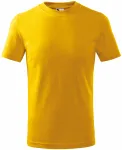 Otroška klasična majica, rumena