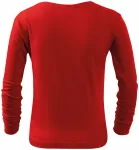 Otroška majica z dolgimi rokavi, rdeča