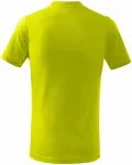 Otroška preprosta majica, apno zelena