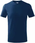 Otroška preprosta majica, polnočna modra