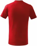 Otroška preprosta majica, rdeča