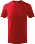 Otroška preprosta majica, rdeča
