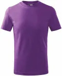Otroška preprosta majica, vijolična