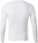 Športna majica z dolgimi rokavi, bela