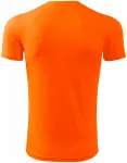 Športna majica za otroke, neon oranžna