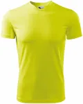 Športna majica za otroke, neonsko rumena