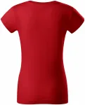 Trpežna ženska majica v težki kategoriji, rdeča