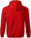 Udoben moški pulover s kapuco, rdeča