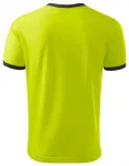 Uniseks kontrastna majica, apno zelena