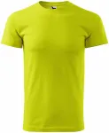 Uniseks majica z večjo težo, apno zelena