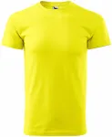 Uniseks majica z večjo težo, limonino rumena