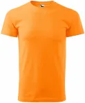 Uniseks majica z večjo težo, mandarina