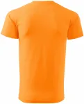 Uniseks majica z večjo težo, mandarina