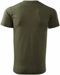 Uniseks majica z večjo težo, military