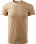 Uniseks majica z večjo težo, peščena