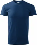 Uniseks majica z večjo težo, polnočna modra