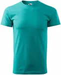 Uniseks majica z večjo težo, smaragdno zelena