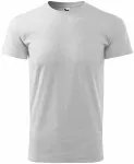 Uniseks majica z večjo težo, svetlo siv marmor